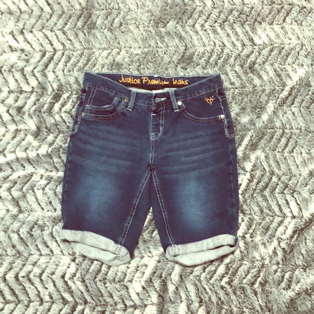 Justice Bermuda jean shorts